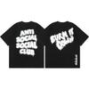 Difference Market Currency ASSC CLUB Hiroshi Fujiwara Lightning Series Printed Men's and Women's Loose Casual Short Sleeve T-Shirt