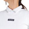 TaylorMade Monogram L/S Polo Shirt, White, Size S, Women's, 2023FW, TL163