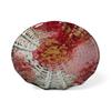 Small Round Glass Dinner Red and by Sairan J-kitchens Plate, 15cm, Gold,