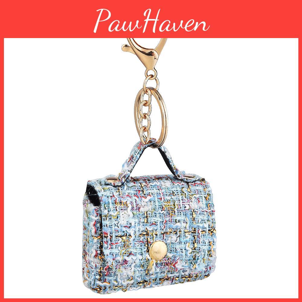 Denim Camo Mini Bag Pendant With Unique Prints Designs For Travel And Gift
