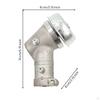 Brush Gearbox Head Cast Housing Angled Metal Silver Gray