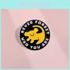Stylish And Fun Geometric Round Never Forget Who You Are Cartoon Dog Metal Pin