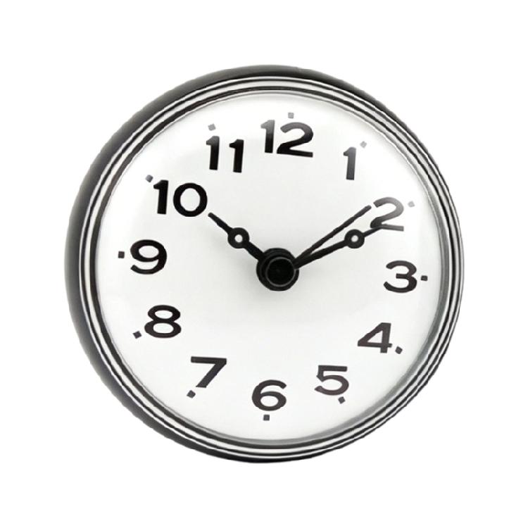Suction Mounted Shower Clock for Bathroom Mirror, Round Clock Face with Bold Numerals for Sink Side Placement for Family Use