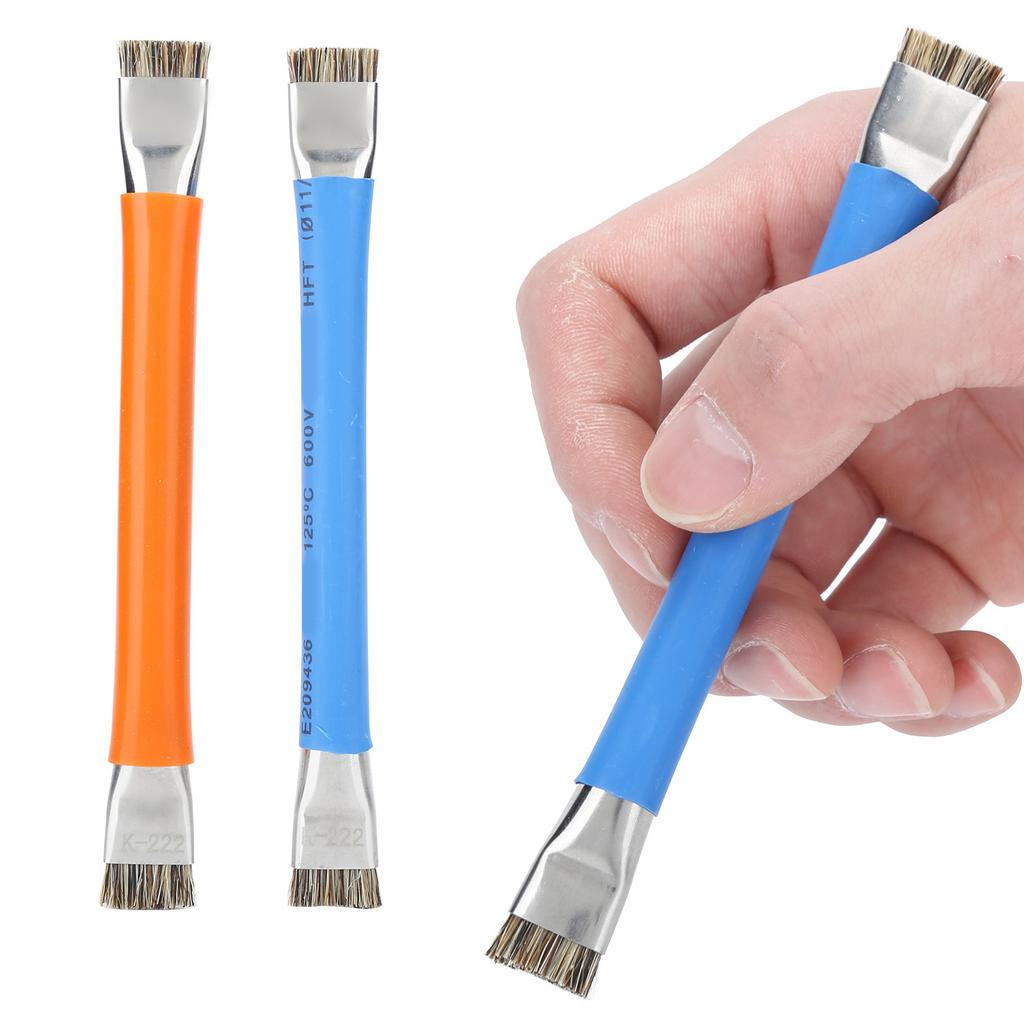 2Pcs Double Head AntiStatic Brush Safe Hard Cleaning Tools for Phone Motherboard
