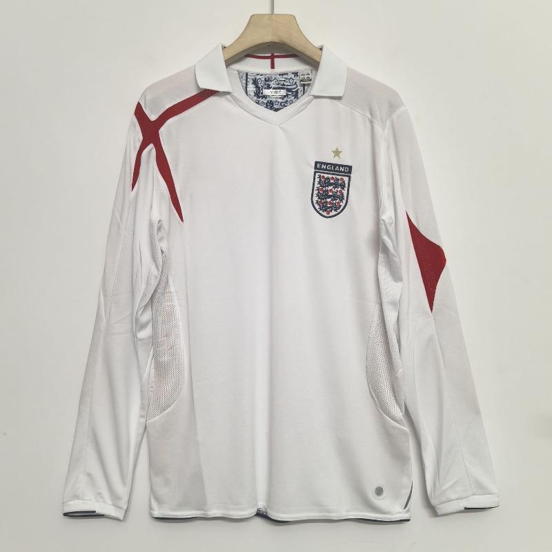 Camiseta retro de manga larga Camiseta de fútbol Real Madrid Manchester United Inglaterra Arsenal Portugal Inter de Milán AC camiseta réplica