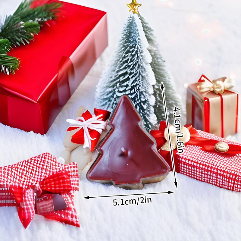 Bougies de Noël Mini Bougie Arbre de Noël Ornement de Bureau de Noël Cadeau de Noël pour les Invités Enfants Suministros Navideños