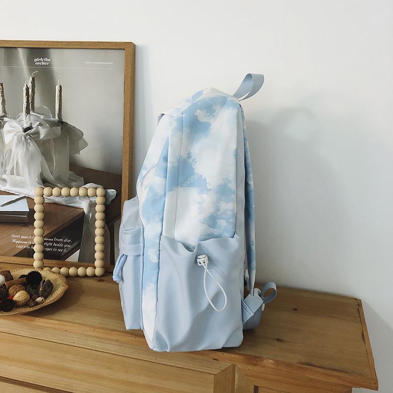 Tie-Dye-Druck Studenten-Schultasche Große Kapazität Damen-Rucksack