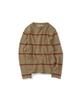 Kalagteo Roll-Up Stripe Pocket Knit / Beige