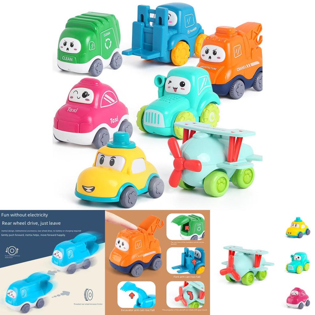 Childrens Inertia Toy Cars Set With Interactive Engineering Vehicles For Preschool Play