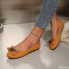 Fashion Summer New Fashionable Versatile Flat Shoes Butterfly Bow Shallow Mouth Elegant Simple Women's Shoes