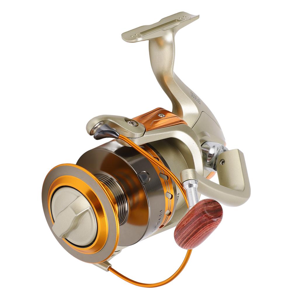 EF9000 Spinning Fishing Reels Smooth Powerful Metal Body 12BB Aluminum Alloy Fish Reel for Saltwater Freshwater