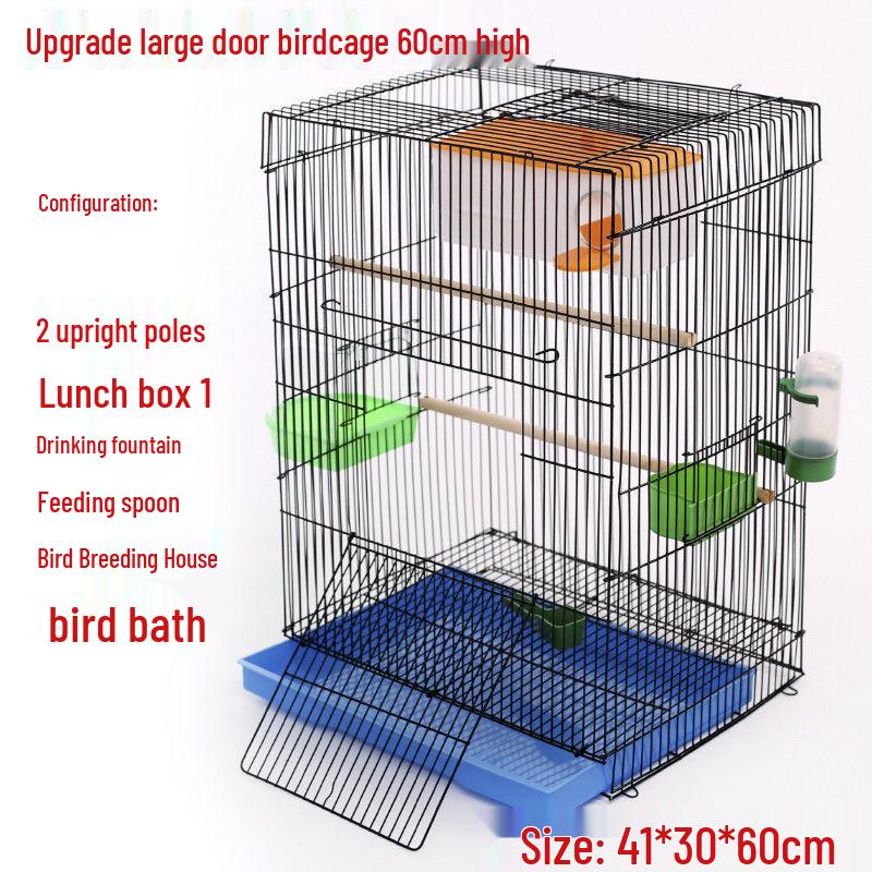 Large Parrot & Bird Cage for Budgies, Peonies, Wrens, Starlings & More