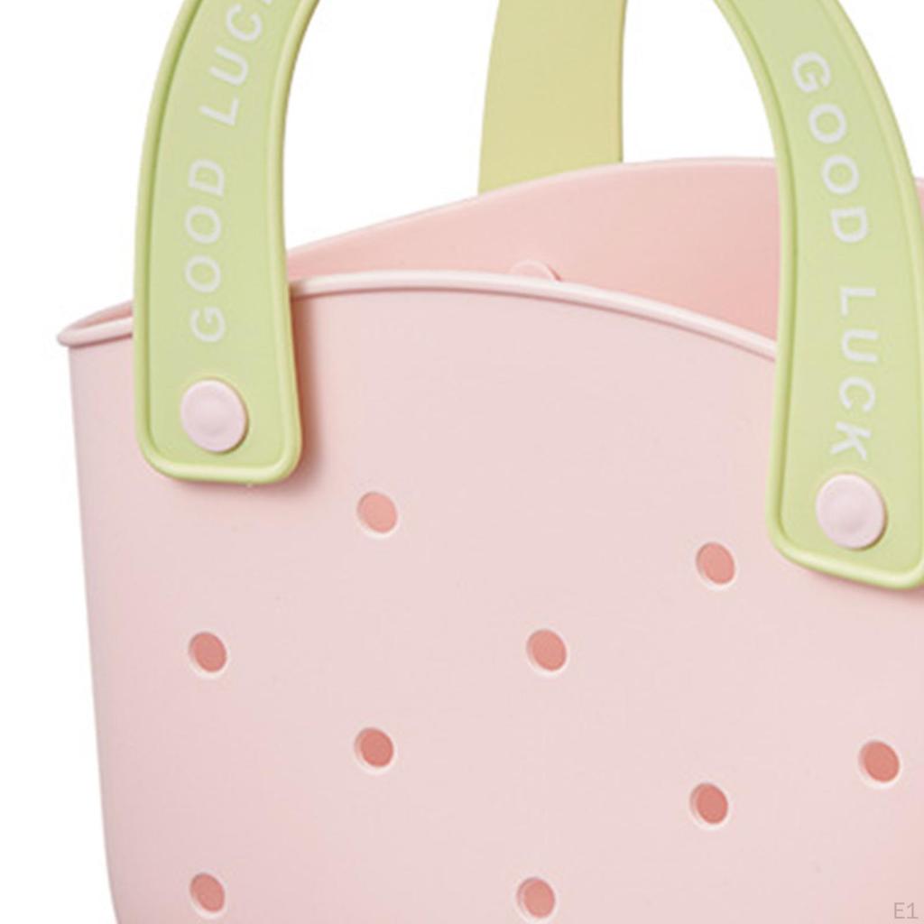Beach Bag Handbag Portable Basket Tote Stylish Lightweight And Spacious with Large Storage