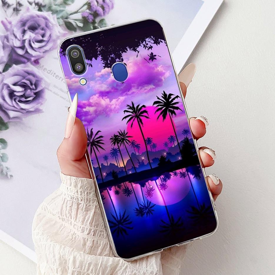 For Samsung Galaxy M10 M20 M30 Case New Fashion Painted Cover Clear Silicone Soft Slim Phone Case For Samsung M10 M20 M30 Fundas