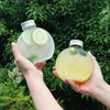 10 Pezzi 300ml Bottiglie di Plastica Forma Sfera Per Bevande Contenitori Storage Bottiglie Acqua Potabile Bottiglia Acqua Plastica Con Tappi