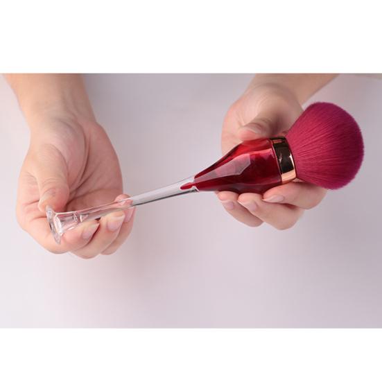 Concealer Brush Comfortable Exquisite Style Delicate Glass Makeup Brush for Girl