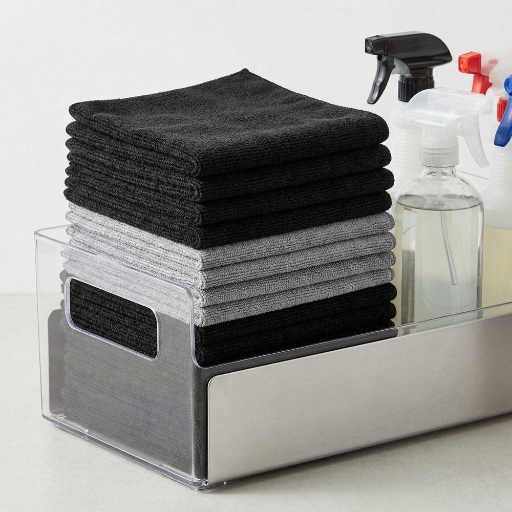 Multifunctional Square Cleaning Towel Soft Absorb Water Wipe Cloth No Trace Household Microfiber Cleaning Cloth Bowl