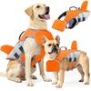 Anti-Choke Dog Life Jacket with Leash Attachment for Medium To Large Pets