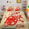 Christmas Digital Printing 3D Printing Polyester Pillowcase Quilt Cover Two Or Three-Piece Set