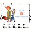 ANIMEZootopiaSCartoon Animal Background Photography Party Bedroom Living Room Decoration Shooting Background Cloth