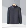 Autumn and Winter Polar Fleece Jacket Tops Men's Jackets Stand-up Collar Young and Middle-aged Men's Fleece Plus Velvet