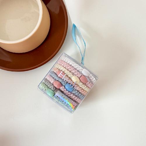10pcs Thickened Hair Band  Coffee-colored Hair Tie  Cream-tied Ponytail Rubber Band  Simple and Elegant for WomenElasticity Durable  High-end Feel