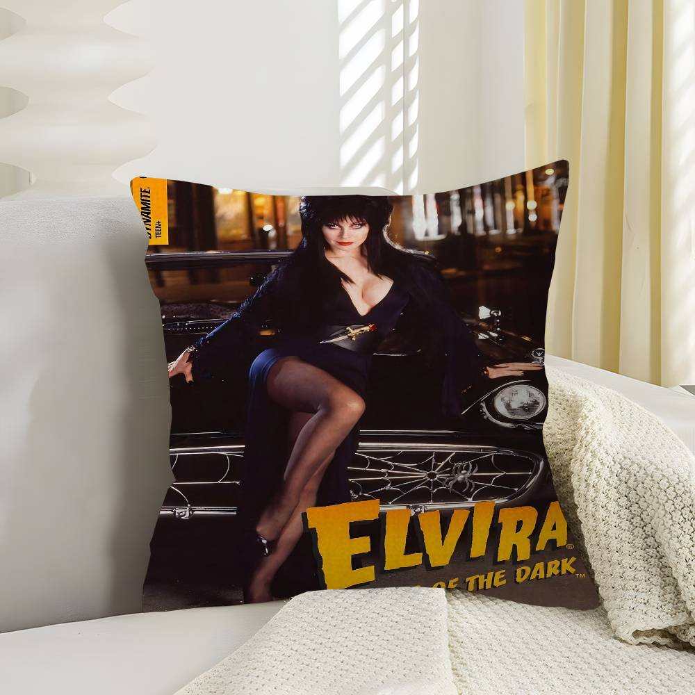 Film E-Elvira M-Mistress D-Dark Pillow Cover For Bedroom Room And Living Room Sofa Decorative Cushion Cover