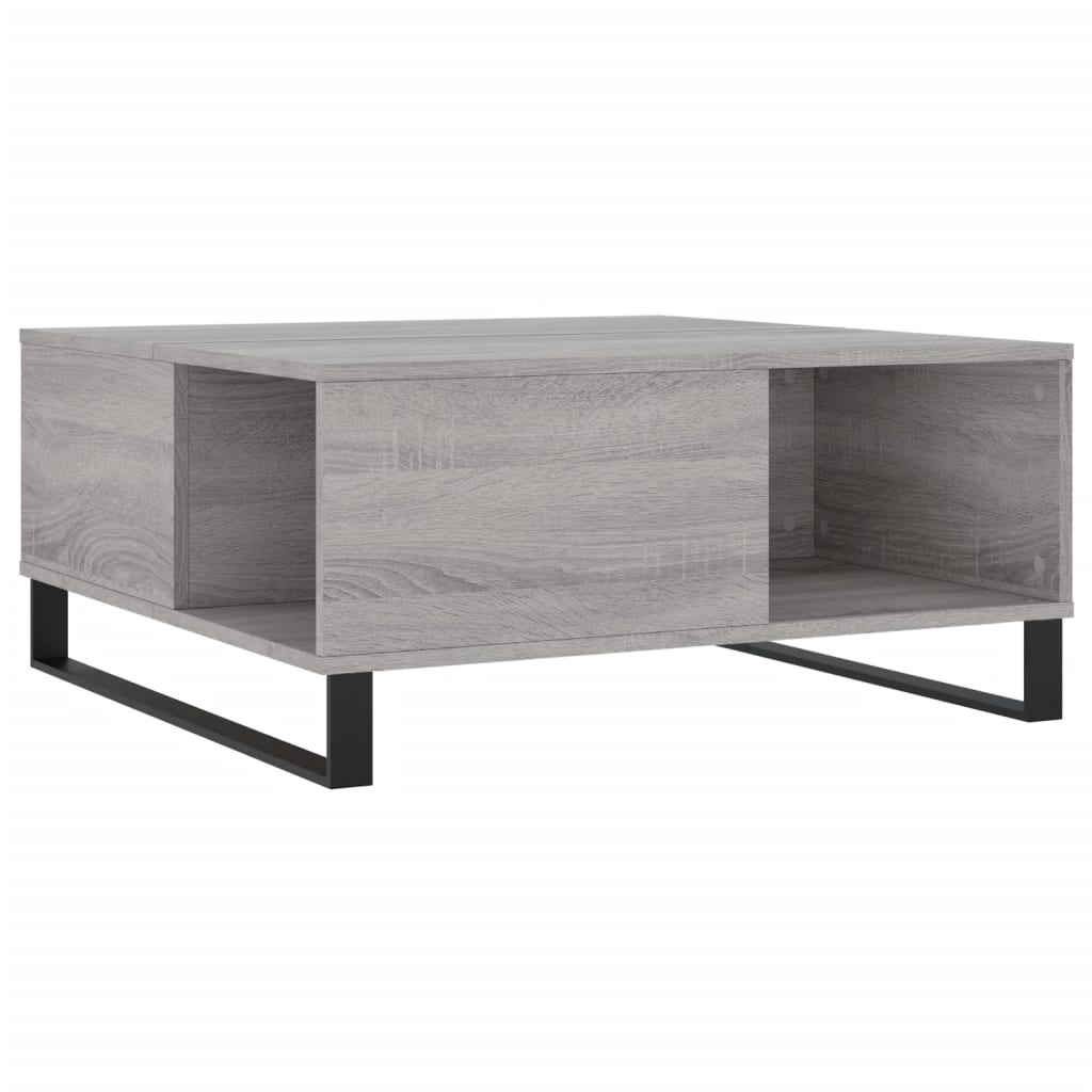 Coffee Table, Grey Sonoma Oak, 80x80x36.5 Cm