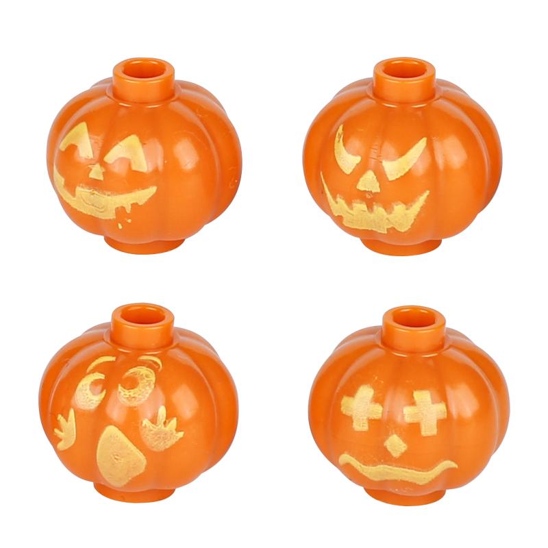 MOC Giocattoli in Mattoncini Set di Costruzione Testa di Zucca di Halloween Fai da Te Figure di Soldato Scheletro Regalo Bambini Natale Halloween