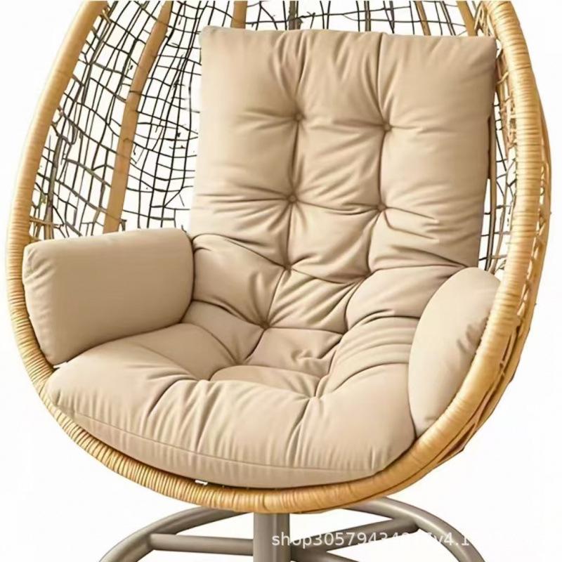 Thickened Hanging Basket Seat with Enlarged Backrest Cushion for Swing, Single Sofa, or Rocking Chair