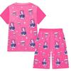 Kinder Mädchen Anime Cartoon POP Sängerin Rumi Zoey Mira Bedruckt Lässig Kurzarm T-Shirt Shorts Hosen Pyjama Nachtwäsche Sets