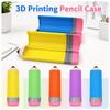 Pencil-shaped Pencil Case Creative Pencil Organizer Multifunction Stationery Box  Gift for Kid