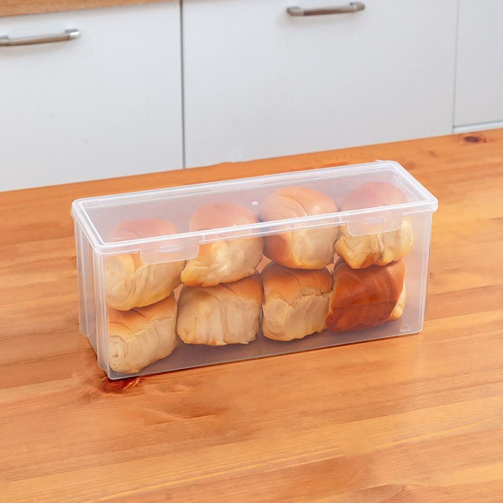 For Refrigerator with lid Kitchen Dispenser Storage Bin Bread Container Bread Box Storage Box