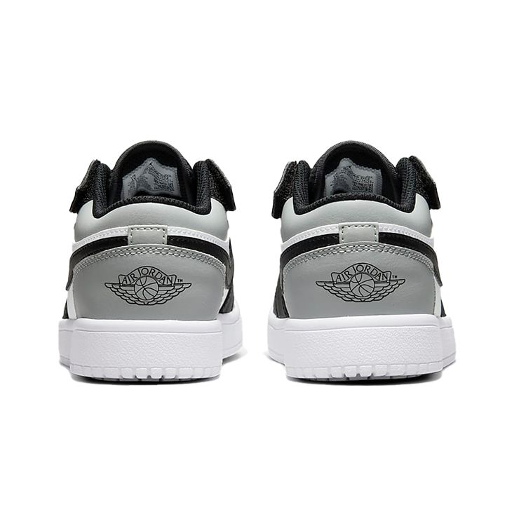 Jordan 1 Low Alt Black Grey (PS) Kids Sneakers White BQ6066-052