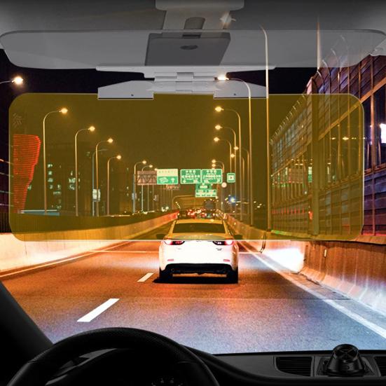 Viseira solar polarizada ajustável com visão clara, à prova de raios UV, antirreflexo, visibilidade aprimorada, peças de reposição para viseira solar de carro