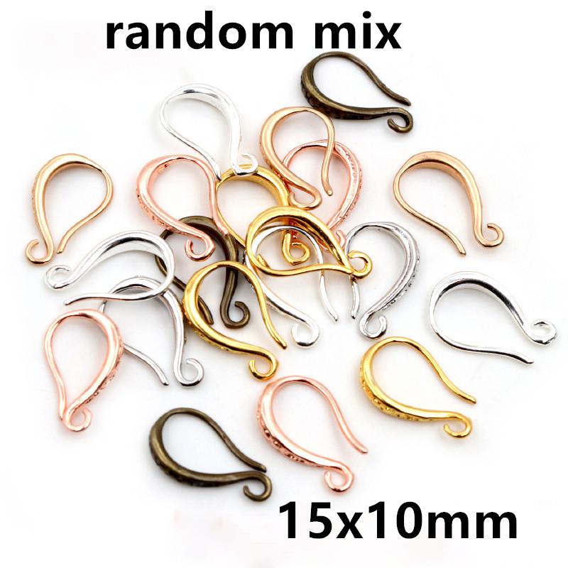 20pcs Craft Brass Small Earring Hooks Wire 4 Styles French Lever Earrings Hooks DIY Jewelry Making Accessories Findings