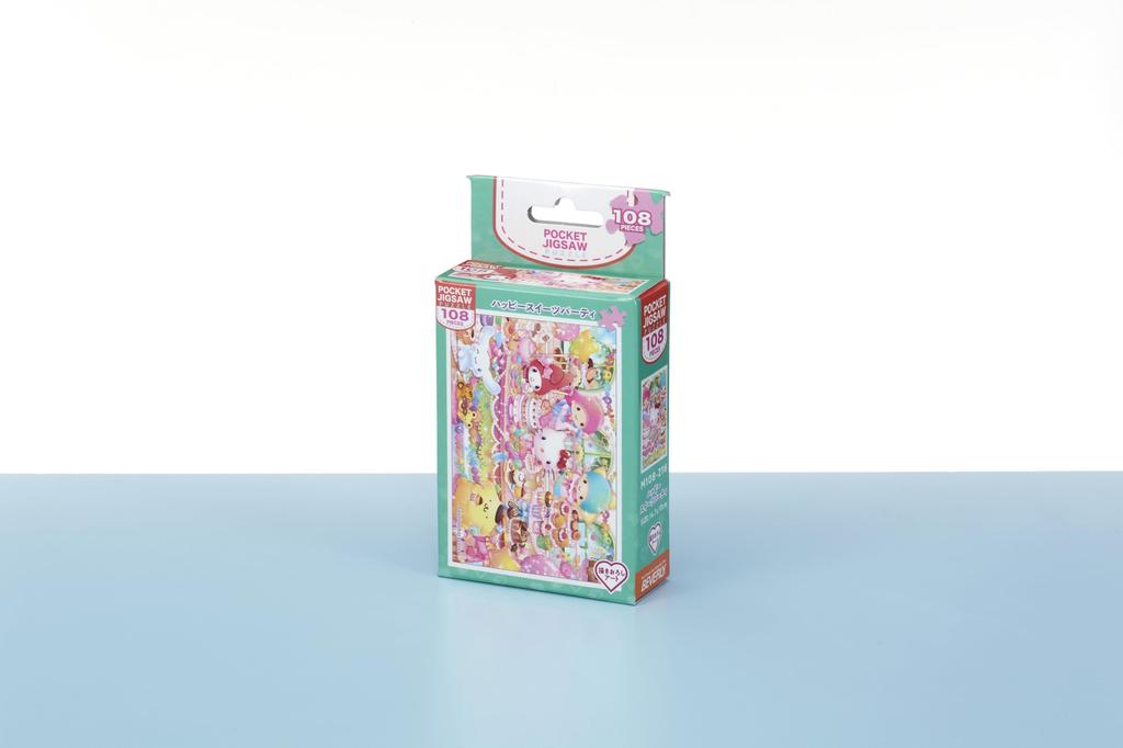 in Beverly 108 Jigsaw Puzzle Sweets x 10 [Made Japan] Micro-Piece "Happy Party" (14.7 cm) M108-216
