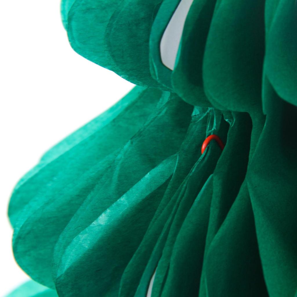 Christmas Honeycomb Ornament Set: Tree Hats & Pendants for Holiday Décor In Schools, Stores, and Malls