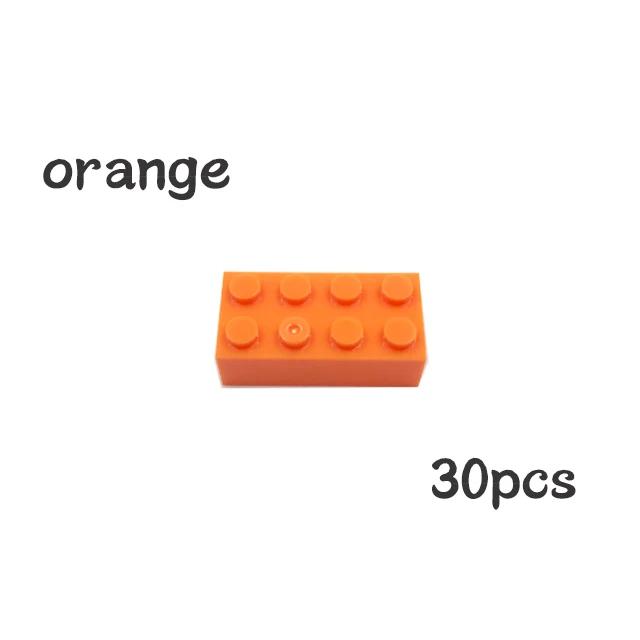 Non-Toxic 30Pcs Bulk Blocks Building Bricks Thick 2X4 Educational Assemblage Construction Toy For Children Size Compatible With Brand 3001