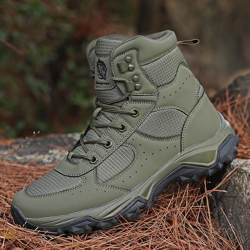 Men High Top Boots Outdoor Hiking Boots Desert Boots Outdoor Work Safty Shoes Boots Ankle Shoes Men's Sneakers