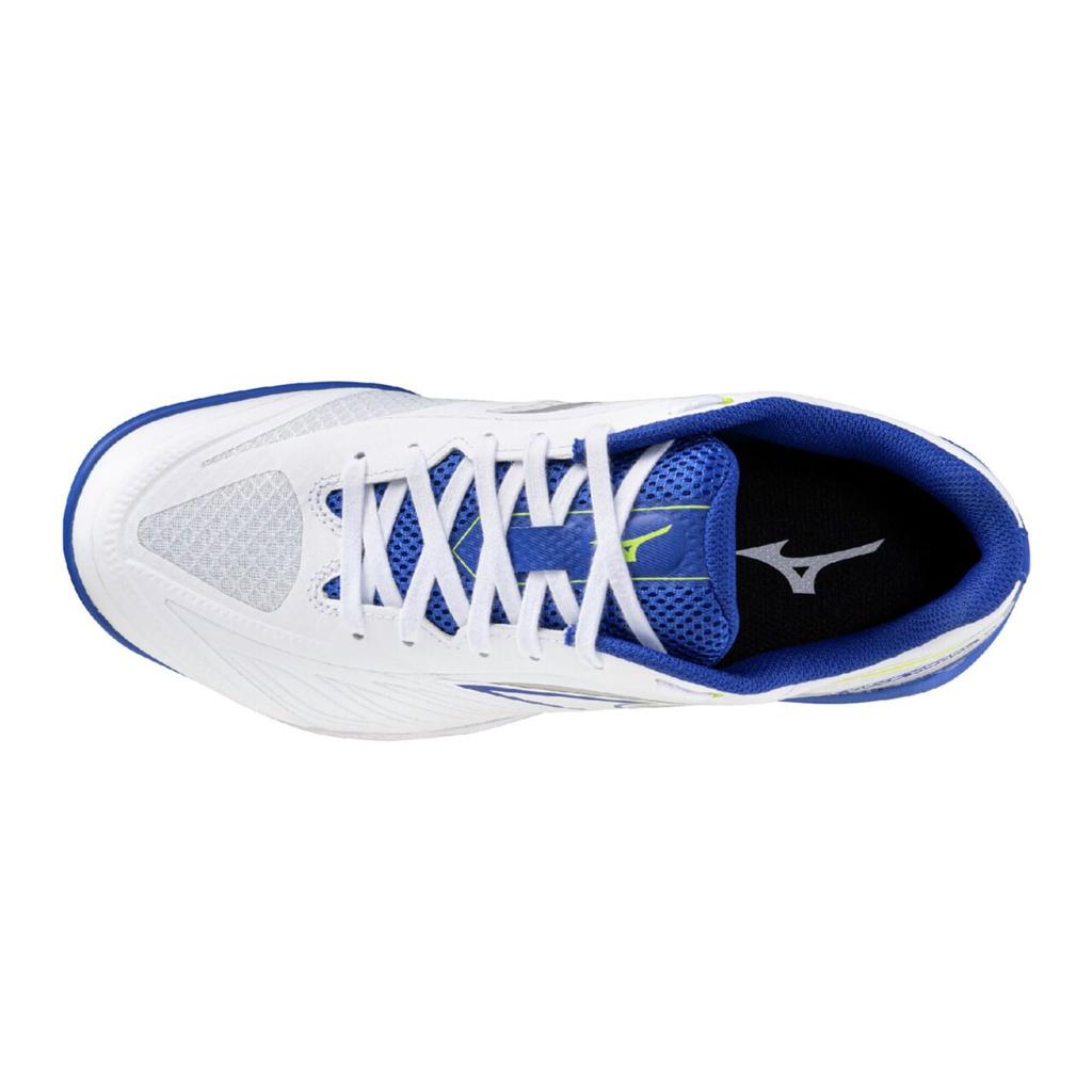 Buty do tenisa stołowego Wave Medal 8 Szerokie Unisex cm 3E Białe x Niebieskie x Żółte [Mizuno] 24.0