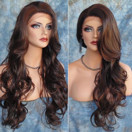 Women Long Wavy Curly Hair Cospaly Costume Full Wigs Hair Extension