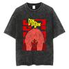 Anime Dandadan Ayase Momo Okarun Graphic T Shirt Men Women Manga Tshirt Washed Cotton Tee Harajuku Male Vintage Casual Tshirt