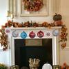 36/18PCS Wooden Christmas Ball Hanging Ornaments DIY Christmas Tree Decor Pendant with Rope New Year Party Home Decor Supplies