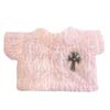 Roupas de Pelúcia Tricô Rosa com Cruz para Brinquedos de Pelúcia de 10-15cm, Acessórios Kigurumi, Atividades Otaku, Mascote de Boneca, Fantasia de Boneca K-Pop [Usado]