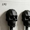 Gaming Room Wall Hanger 2Pcs Hook Up, 3D Printed Skull Design Hooks, No Drilling Decorative Mount Hanger, Waterproof Bathroom Storage for Towels Hats