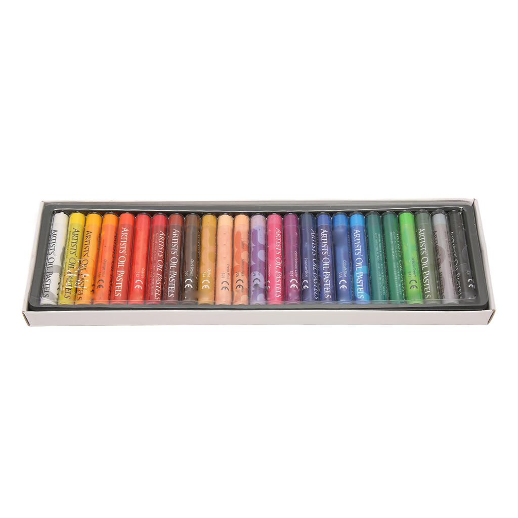25 Colors Oil Pastels Set Professional Vibrant Creamy Soft Oil Pastels for Artists Beginners Student