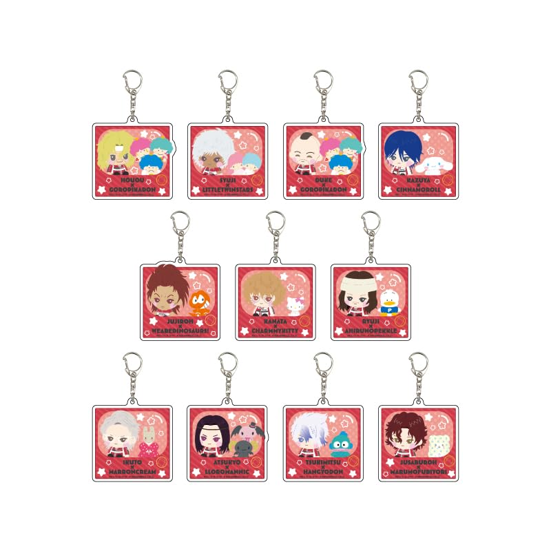 The New Prince of Tennis x Sanrio Characters 02 High School Student Design [Original Illustration] Acrylic Keychain Box of 11