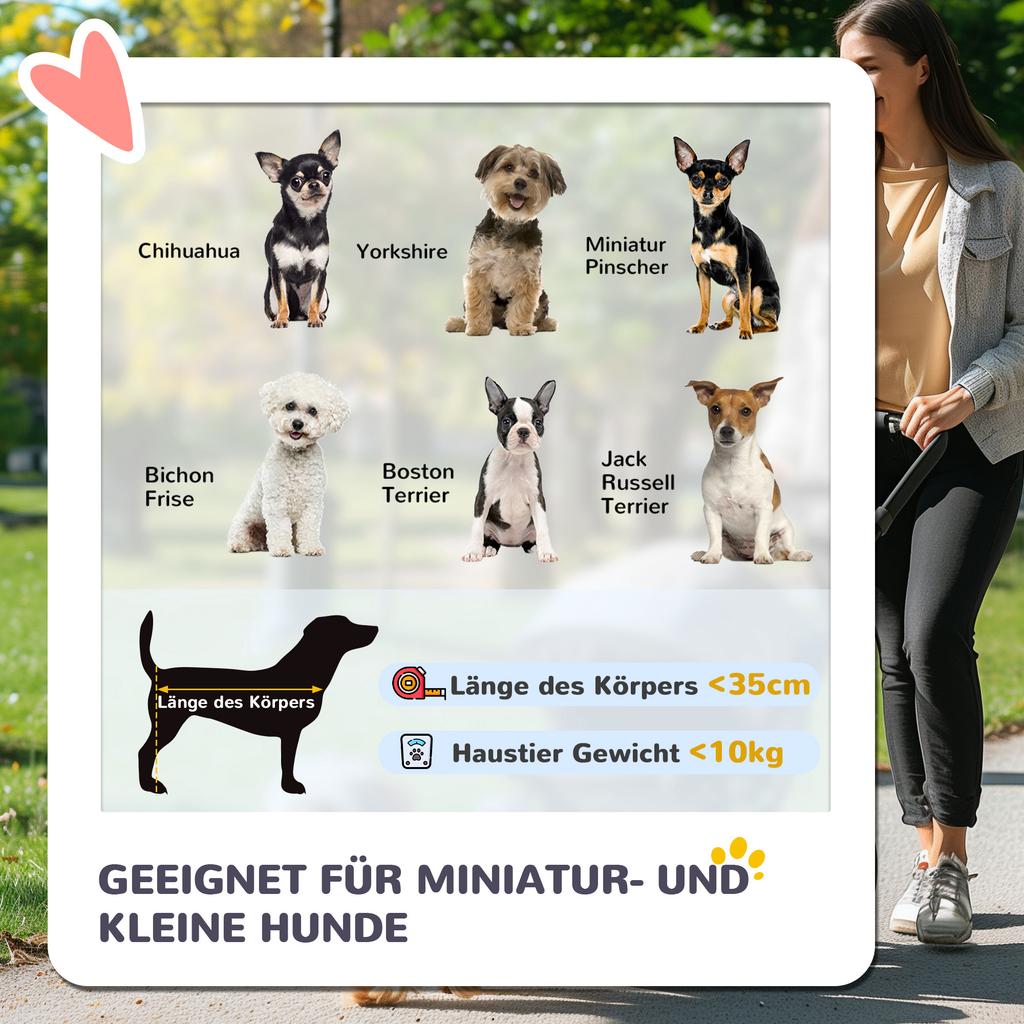 Dog Stroller Dog Buggy, Foldable, for Dogs & Cats up to 10 kg, 75 x 45 x 97 cm, Dark Gray