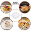 Disposable Plastic Food Containers Transparent Flip Lid with Cover for Desserts Burgers Cakes